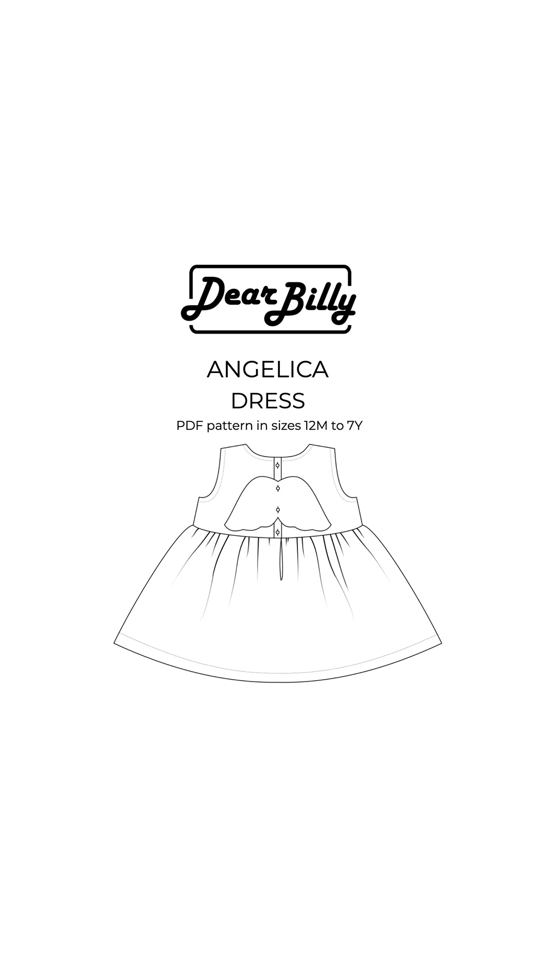Girls Dress Pattern 'Angelica' - Image 6