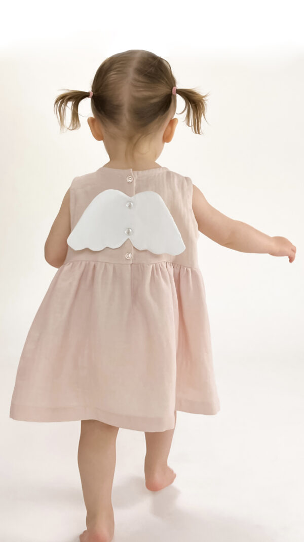 Toddler Baby Girl Dress PDF Sewing Pattern Fairy Angel with detachable wings