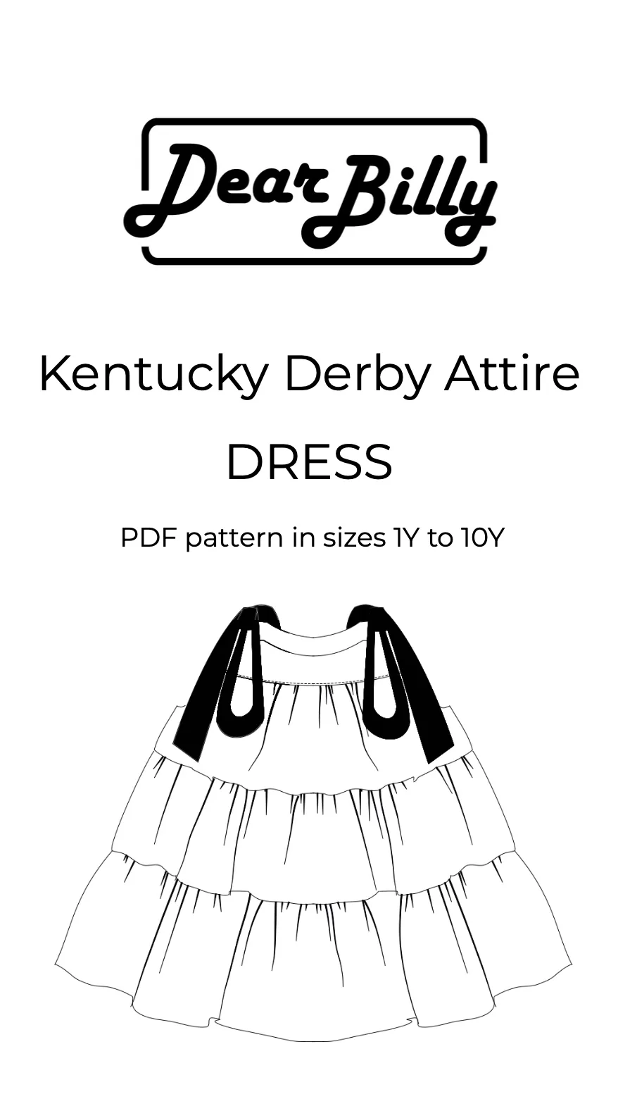 Girls Dress Pattern 'Kentucky Derby Attire' - Image 9