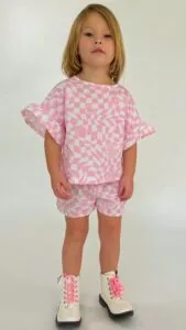 Girls Set Bundle Top and Shorts Pattern 'Malibu'