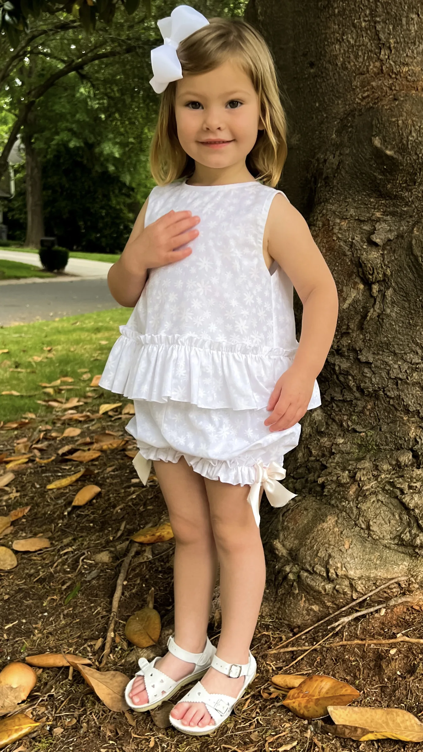 Girls Pinafore Top and Shorts Pattern 'Princess Off-Duty' - Image 2