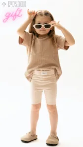 Tee + Leggings + Biker Shorts + FREE Gift Bundle PDF Sewing Pattern 12M-10Y