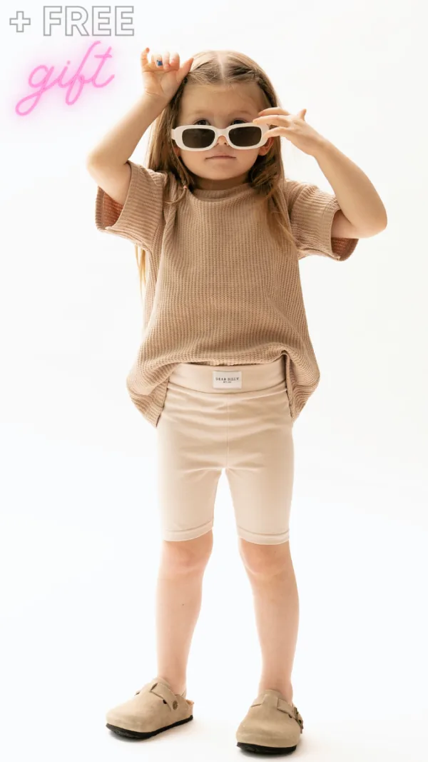 Tee + Leggings + Biker Shorts + FREE Gift Bundle PDF Sewing Pattern 12M-10Y