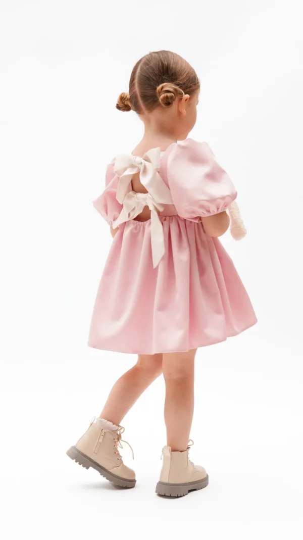 'Main Character' Back Bows Puff Sleeve Dress PDF Sewing Pattern 12M-12Y - Image 9