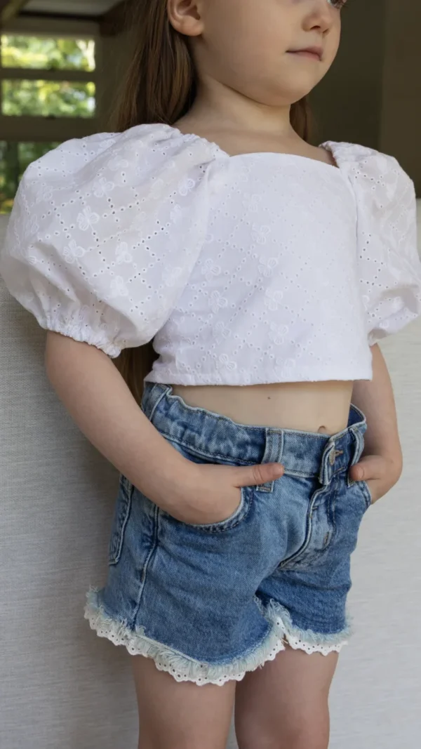 Puff Sleeve Top PDF Sewing Pattern 1T-12Y - Image 6