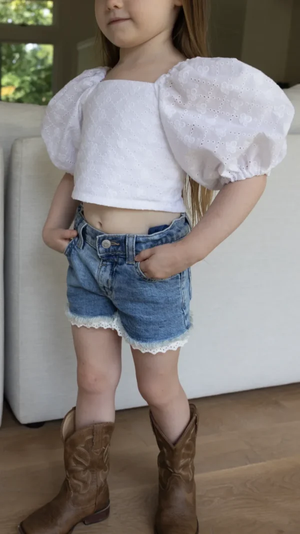 Puff Sleeve Top PDF Sewing Pattern 1T-12Y - Image 4