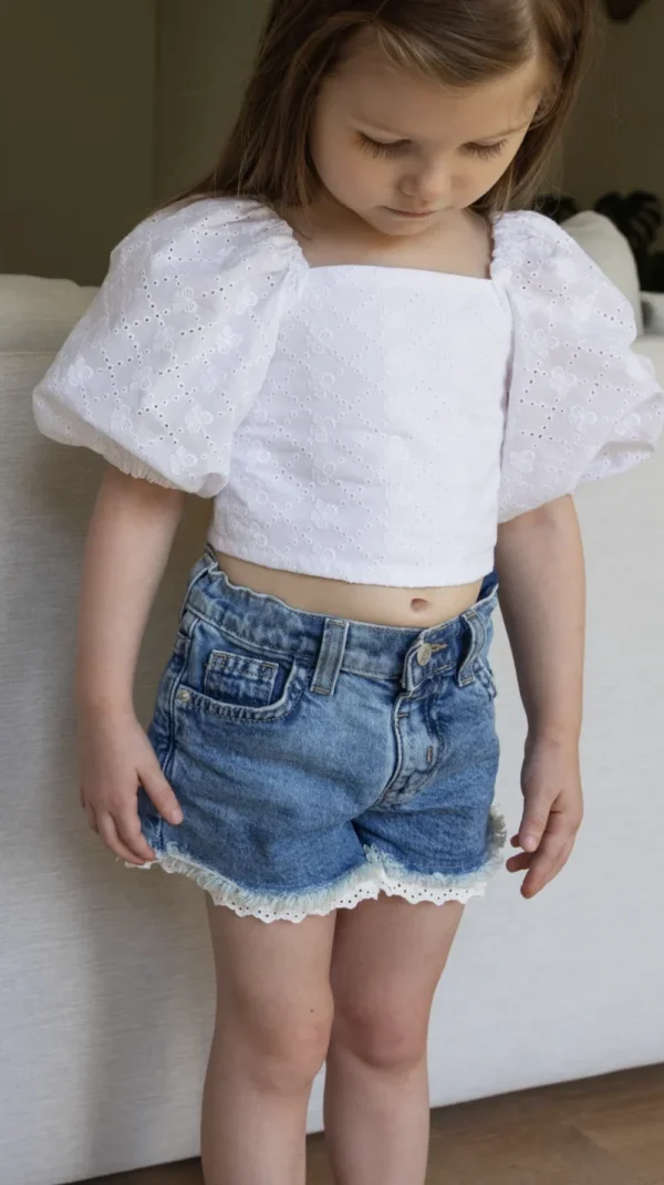 Puff Sleeve Top PDF Sewing Pattern 1T-12Y - Image 7