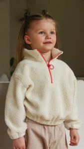 Quarter Zip Sweatshirt PDF Sewing Pattern 12M-12Y