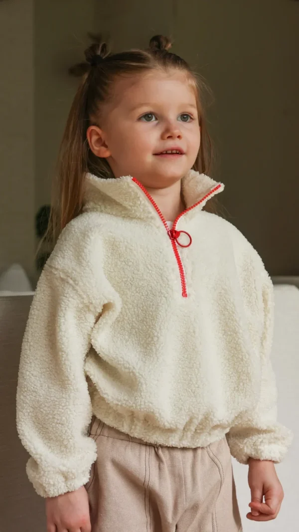 Quarter Zip Sweatshirt PDF Sewing Pattern 12M-12Y