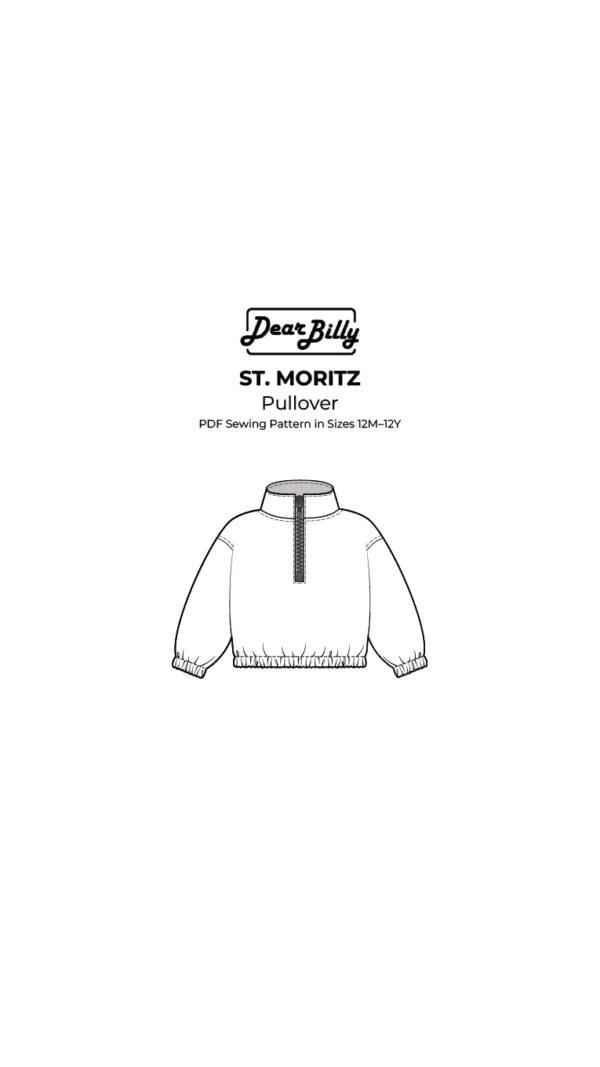 Pullover PDF Sewing Pattern 12M-12Y - Image 2