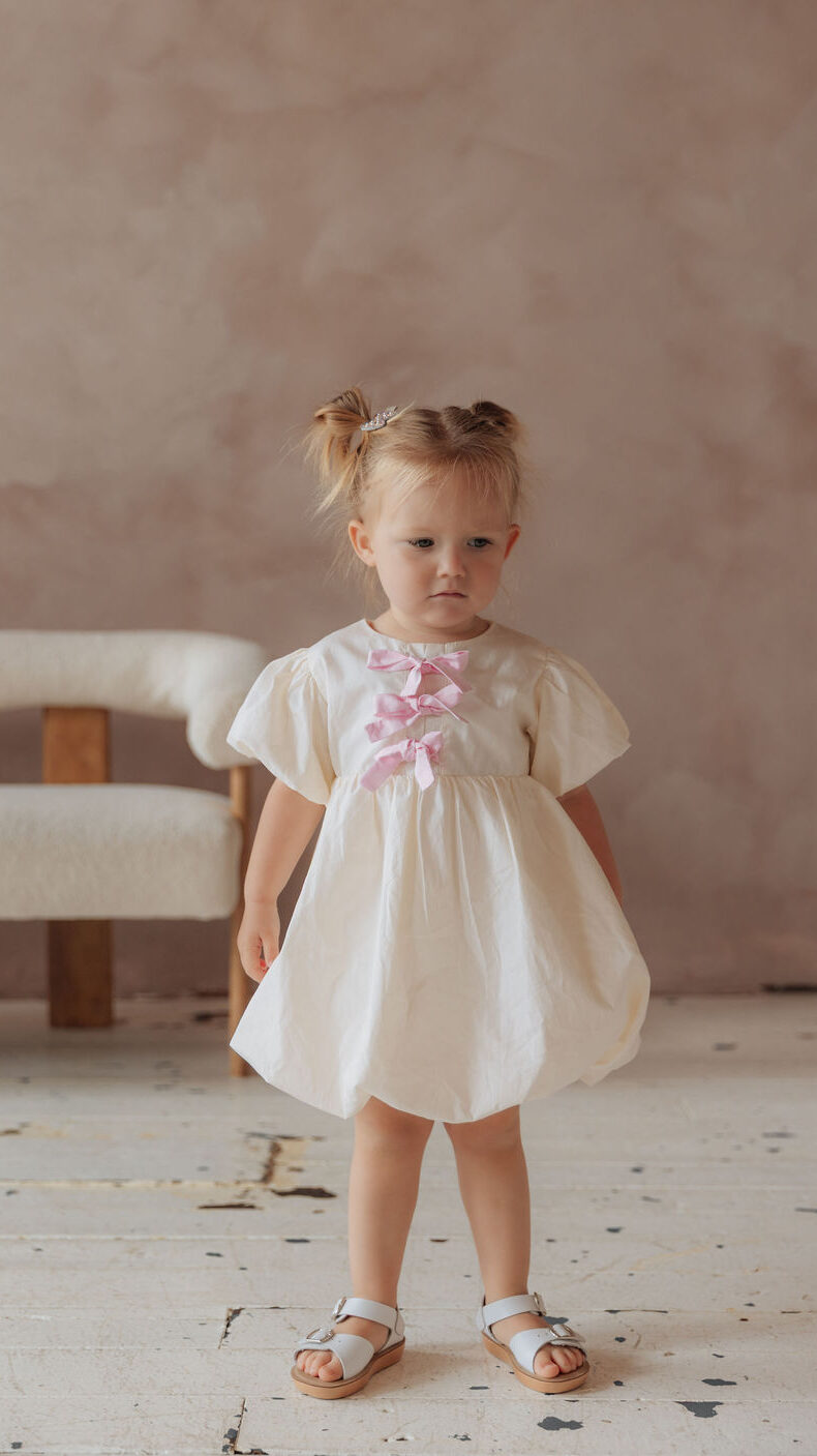 Bubble dress sewing pattern for girls sizes 9 months to 10 years