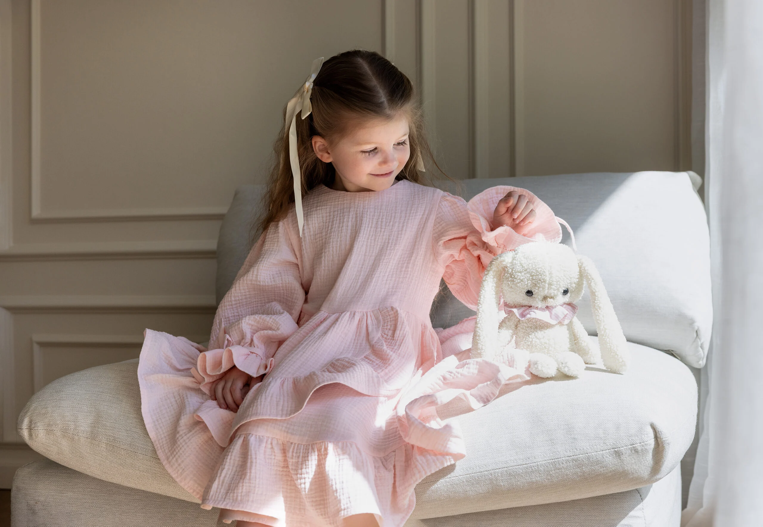 flower girl dress sewing pattern pdf long sleeve ruffle dress for kids