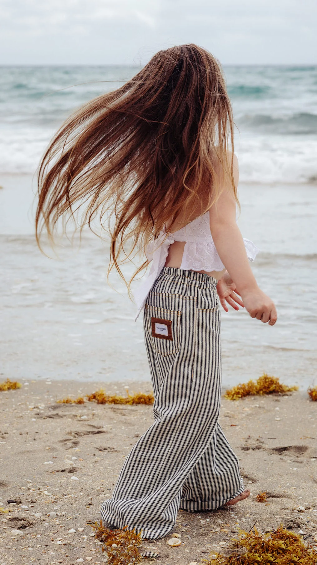 Cute girls outfit sewing pattern, halter top PDF pattern for modern kids clothing